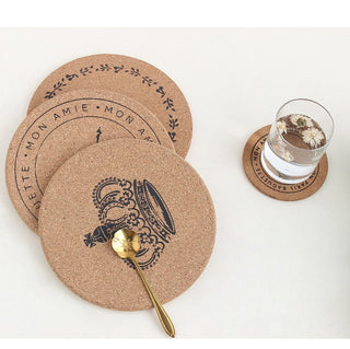 Cork Coasters Set of 6