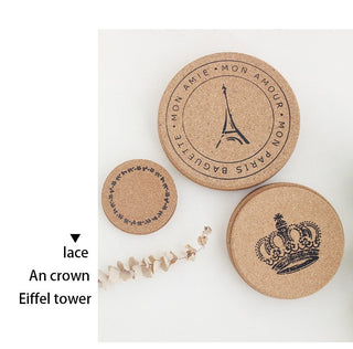 Cork Coasters Set of 6