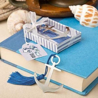 Metal Anchor Bookmark with Tassel