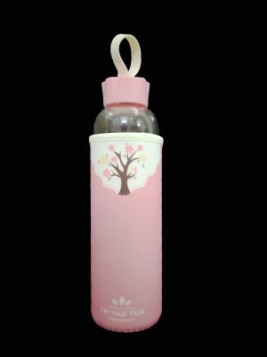 Glass Bottle Pink