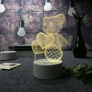 Love Bear - 3D Illusion Lamp