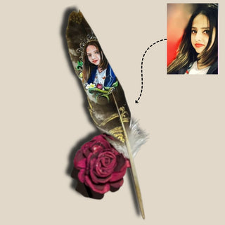 Personalized Feather Painting | Photo to Painting