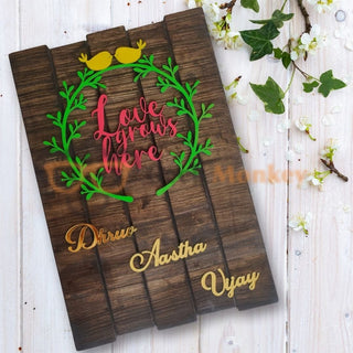 Indoor Name Signs - Wreath