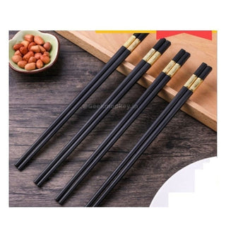 Elegant Chopsticks - Black and Gold / Silver - Geekmonkey