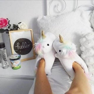 Unicorn Plush Shoes