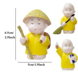 Three Little Monks | Car Decor | Resin Ornaments