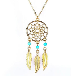 Golden Dream catcher Necklace