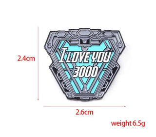 I Love U 3000 Brooch