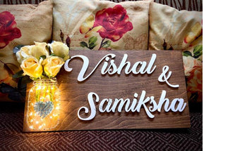 Our Little Garden - String Art Name Plate