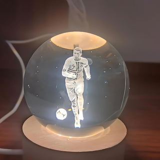 Celebrate Cricket and Football Royalty with a 3D Crystal Lamp