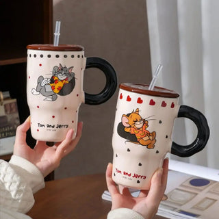 Tom And Jerry Ceramic Tumbler | Chill Time Tumbler