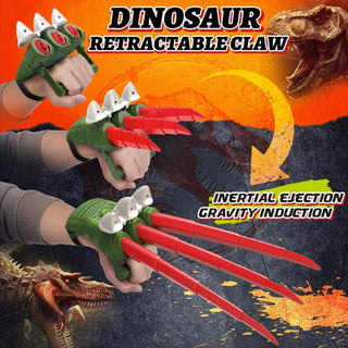 Retractable Dinosaur Claws – Dragon Raptor Costume Hands for Cosplay