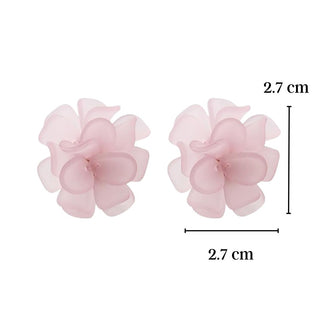 Pretty Pastel Acrylic Flower Earrings