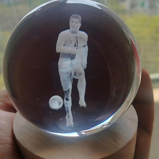 Celebrate Cricket and Football Royalty with a 3D Crystal Lamp