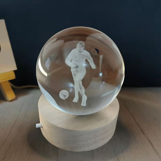 Celebrate Cricket and Football Royalty with a 3D Crystal Lamp