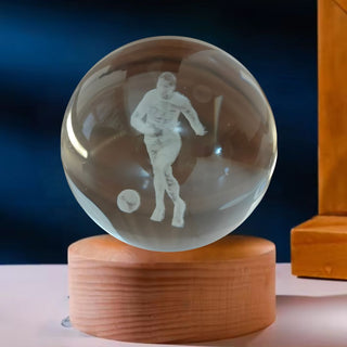 Celebrate Cricket and Football Royalty with a 3D Crystal Lamp