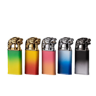 Amazing Double Flame Lighter | Creative Open Fire Lighter [Color May Vary]