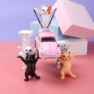 Sassy Cat Figurine Set: Unleash the Purrfect Chaos!