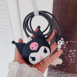 Kuromi Apple Charger Cover | Cute & Protective for iPhone 18W-20W Chargers