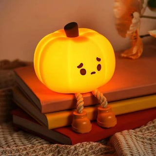 Adorable Pumpkin Night Light | Quirky Desk Lamp