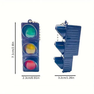 Traffic Light Keychain with LED Lights