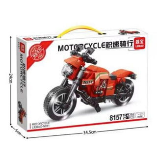 Building Blocks Motorcycle Kit – 289-Piece DIY Construction Set for Kids