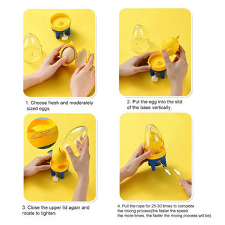 Egg-Splorer The Egg Puller | Convenient Hand Powered Egg Cutter With Drawstring