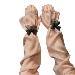 Sunproof Arm Sleeves for Women | Bowknot UV Protection Arm Covers