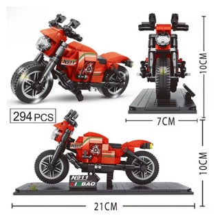 Building Blocks Motorcycle Kit – 289-Piece DIY Construction Set for Kids