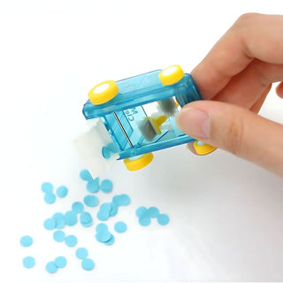 Tiny Table Dust Cleaning Car | Confetti and Dust Sweeper (Random Color)