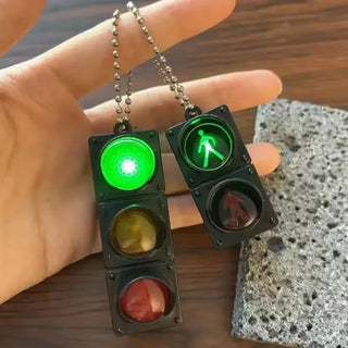 Traffic Light Keychain with LED Lights