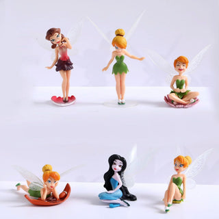 Cute Fairy Princess Figures | Cake Topper Fairy (6 pcs)