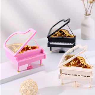 Twirling Notes Ballerina Music Box - Grand Piano Style Musical Gift