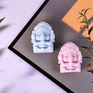 Scented Ganesh Statue : Handmade Pure Soy Wax | Aromatic & Divine Decor