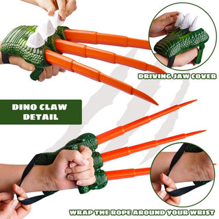 Retractable Dinosaur Claws – Dragon Raptor Costume Hands for Cosplay