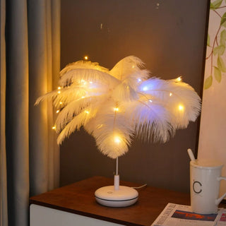 Feather Table Lamp