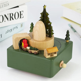 Christmas Train Music Box | Mountain Tunnel and Train Music Box