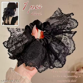 Vintage Lace Ruffle Scrunchie – Timeless Elegance For Every Hair Flip