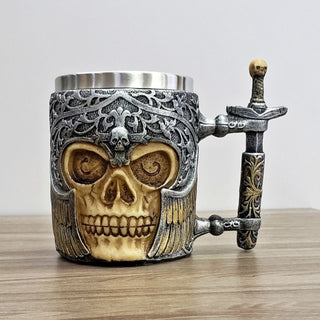 Exquisite Skull Mug 3D Stainless Steel Coffee Mug Tea Cup