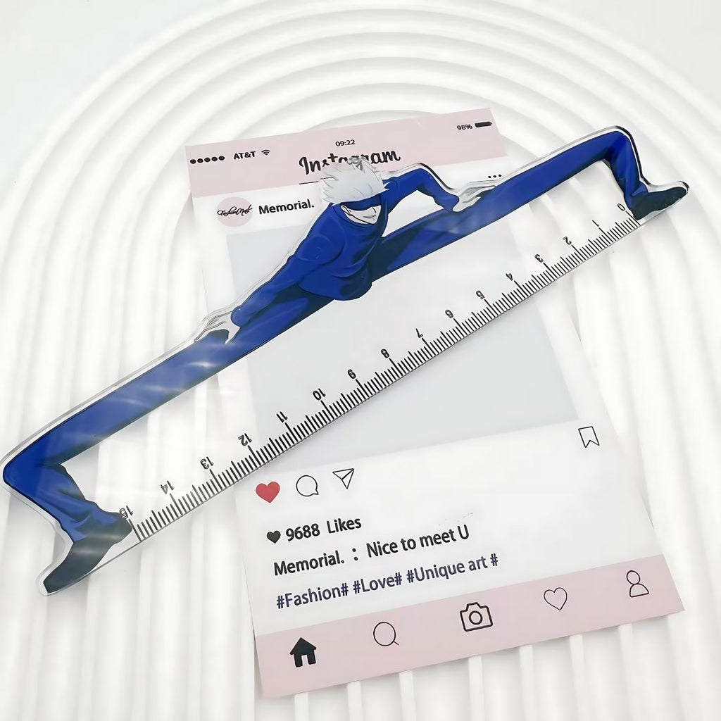 Gojo Long Legs Ruler | Jujutsu Kaisen Stationery (set of 2) – Geekmonkey