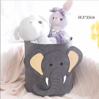 Cute Animal Laundry Basket | Felt Baskets for Kids Room