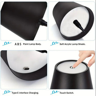 Rechargeable Bottle Top LED Lamp | 3-Color Wine Bottle Light Cap with 1800mAh Battery