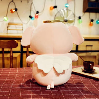 Plush Pig with Halo | Soft and Squishy Pig Toy