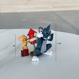 Tom n Jerry Firework Fiasco Figurine Set – Cartoon Collectible