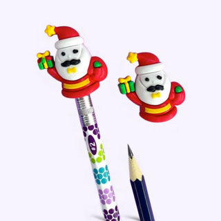 Santa Pencil Topper Eraser