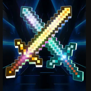 Minecraft Pixel LED Diamond Sword