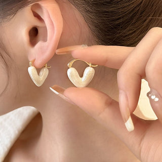 Cherished Hearts - Glowing Heart Stud Earrings