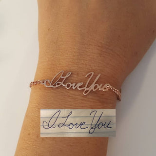 Signature Bracelet - Customized Handwritten Bracelet
