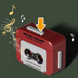 Retro Tape Recorder 3D Keychain with Sound