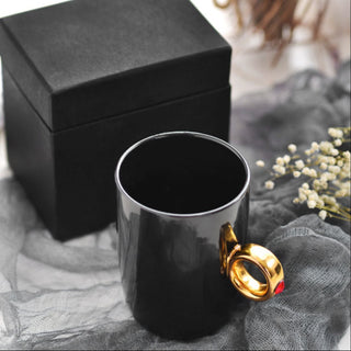 Funny Proposal Golden Ring Mug